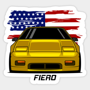 Front Yellow Fiero Sticker